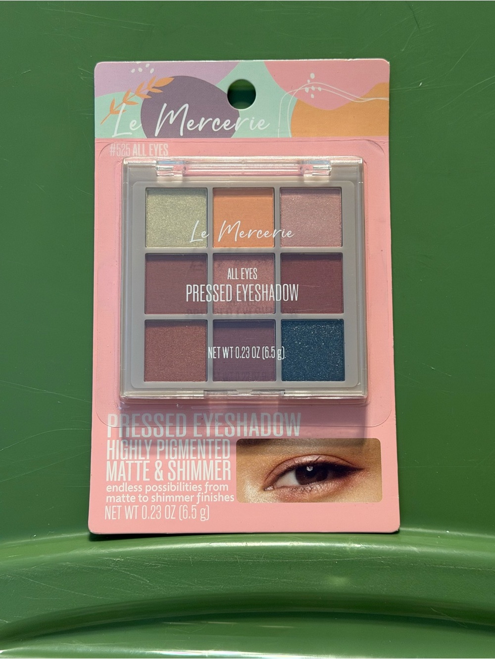 Nine-Shade Pressed Eyeshadow Palette - Pink Multicolor